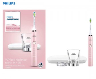 【特惠价】Philips 飞利浦 钻石亮白智能型声波电动牙刷 气质粉（HX9362/67）